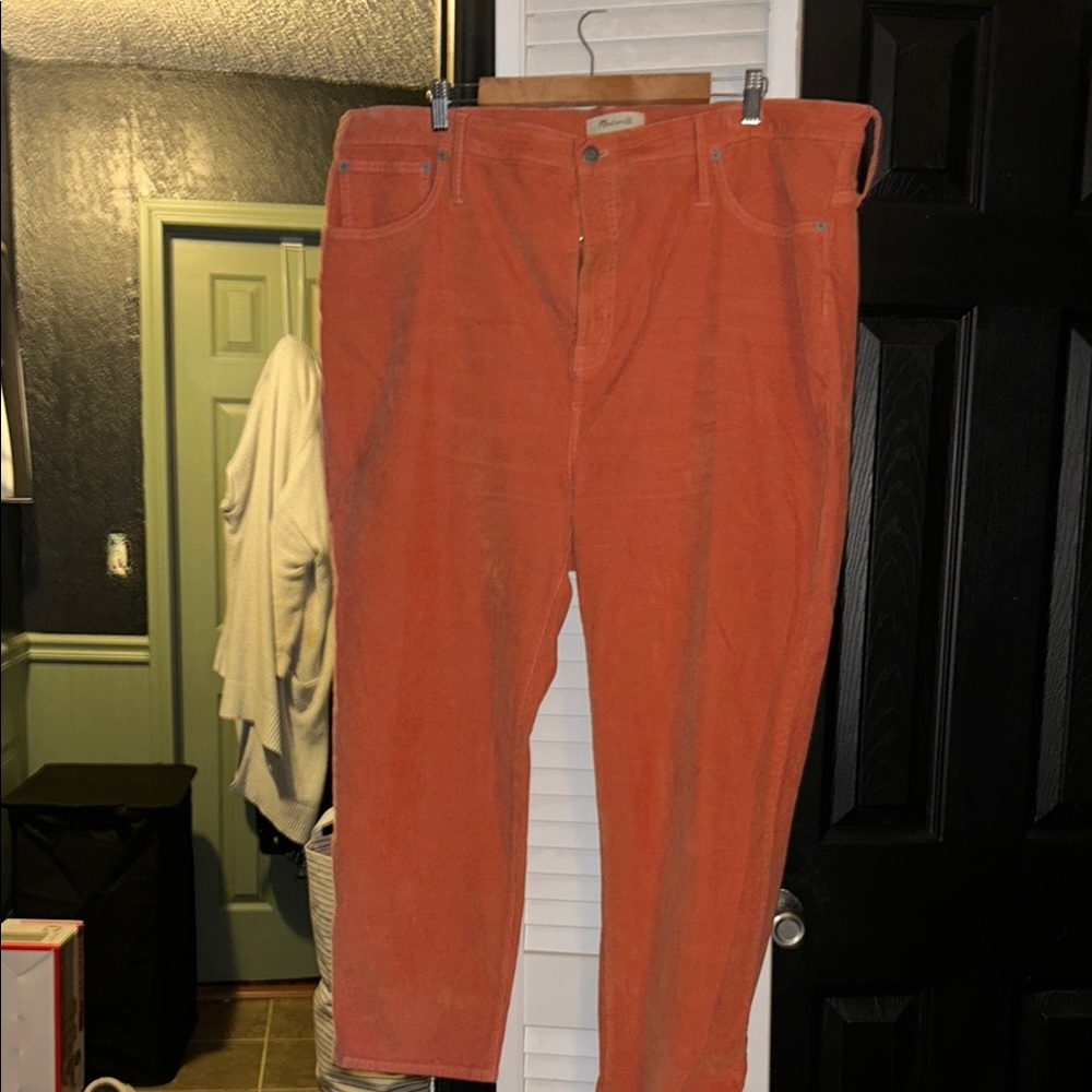 Orange Corduroy Pants